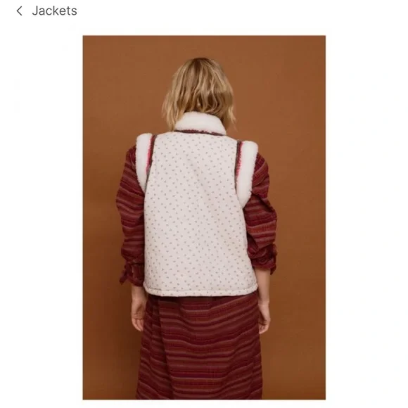 NWT JoSephine Utah Cream Cotton Vest - Sz XS/S (no flaws) - Picture 11 of 13